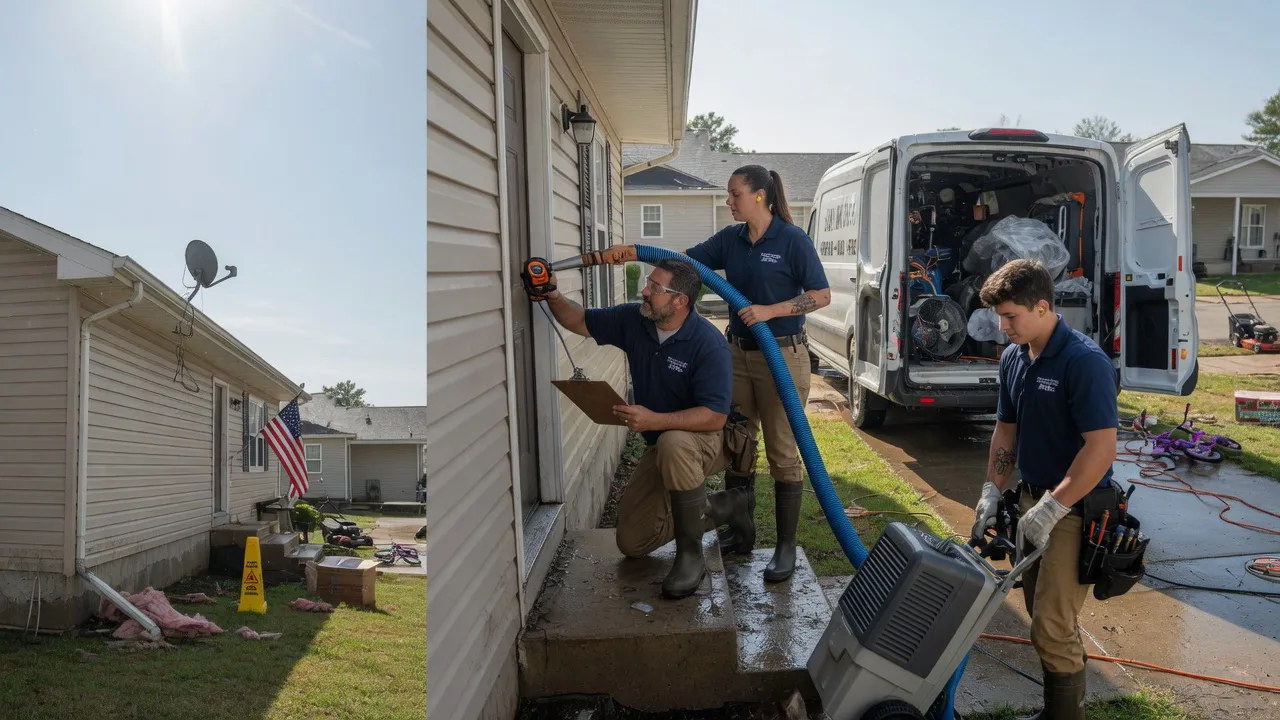 Ceiling Water Damage Restoration in Fisher, LA near me